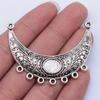 2pcs Necklace Connector For Jewelry Making Tibetan Silver Color Pendants Antique Jewelry Making DIY Handmade Craft