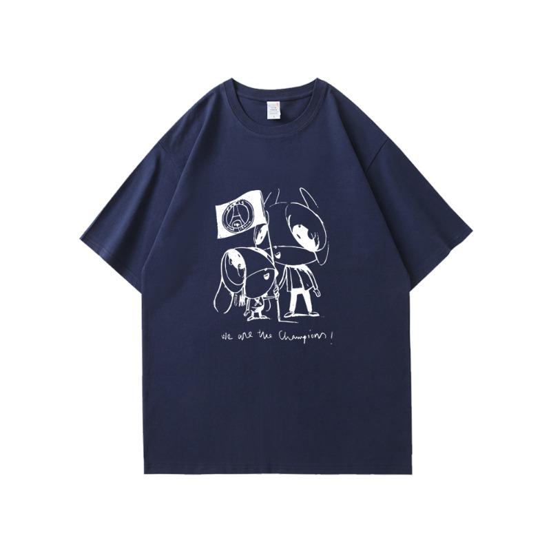 

Champions League Enrique s Same Short Sleeved T-shirt Made of Pure Cotton to Commemorate Daughter Xana s Ten-year Commitment XXL
