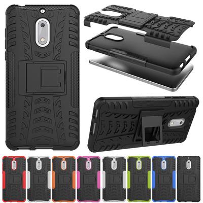 Nokia 6 Case Shockproof Armor Full Body Protective Case with Kickstand Cover for Microsoft Lumia 550