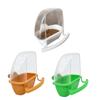 Parakeet Food Dispenser No Mess Plastic Parrot Feeder with Perch Cage Accessories for Small Bird Cockatiel Finch