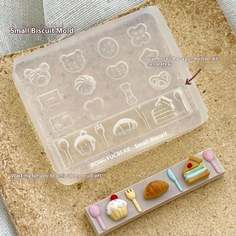 1/2/3Pcs Attractive 3D Cartoon Bear Silicone Mold for Nail Art, DIY Creative Decor, Transparent Silicone Nails Mold