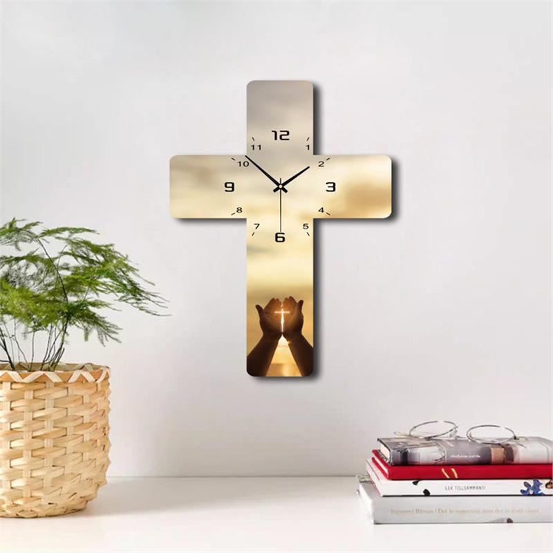 Большие современные деревянные настенные часы с батарейкой Others