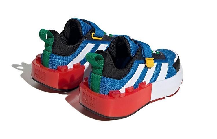 adidas Tech Runner LEGO X EL Little Kid 'White Shock Blue' HP5879