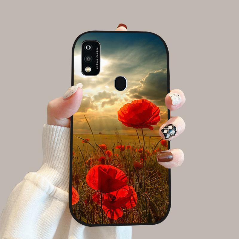 For ZTE Blade A51 Case A52 A53 Color Painted Soft Silicone Phone Cover Cases For ZTE Blade A31 Fashion Protective Fundas Coque