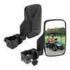 2pcs Quality Plastic Rearview Mirror For Golf Carts Fit 1-1.25in Rail Featuring Easy Installation And Shock Resistance