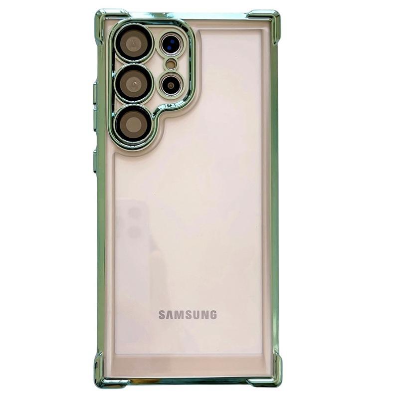 Electroplating Airbags Are Suitable for Samsung S23ultra Mobile Phone Case New S24PLUS Transparent All Inclusive Anti Fall Protection Case