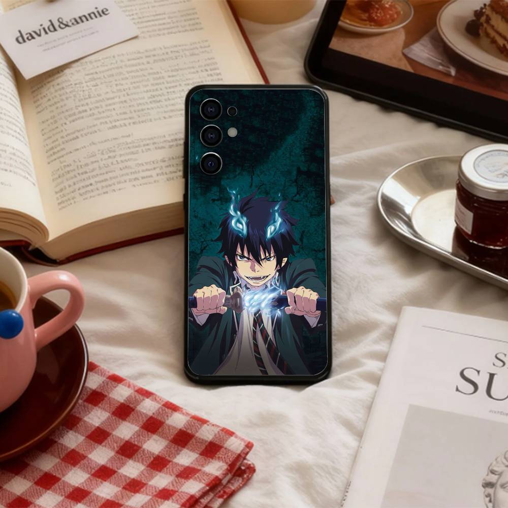 Blue Flame Blue Exorcist   Phone Case For Samsung S 25,24,23,22,30,21,10,9,Ultra,Plus,Lite,FE,4,5 G Soft Black Case