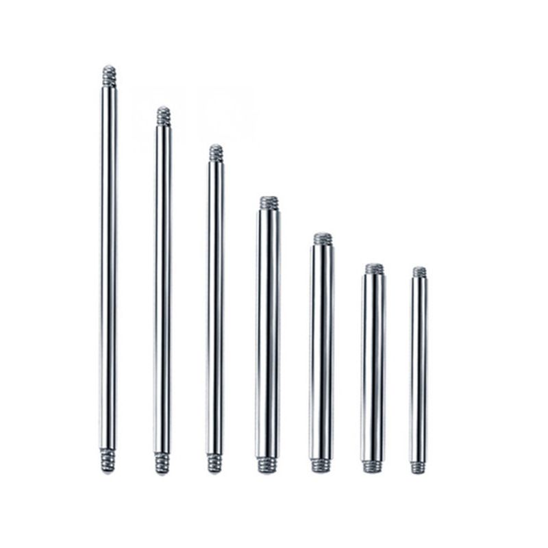 

Сплав титана G23/Титановая сталь Двусторонний винт Прямой стержень Серьги-пусеты для ушей Пирсинг хряща уха Штанга для языка Лабрет PA Пирсинг Ювелирные аксессуары [1] G23 Rod thick 0.8 * rod length 18mm