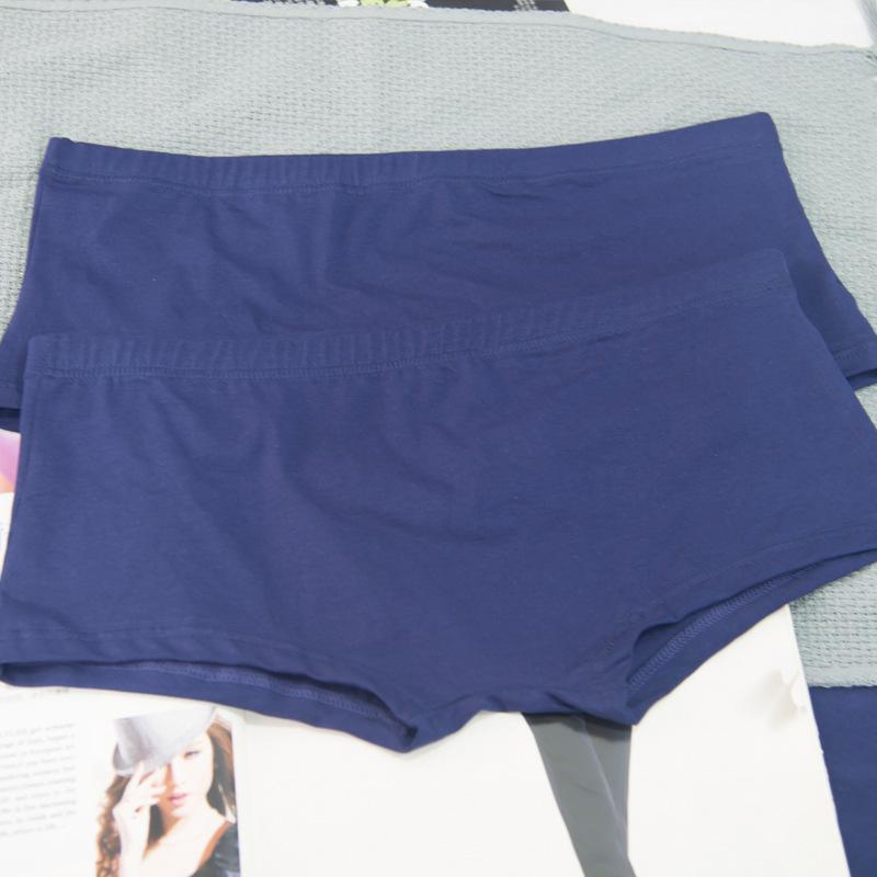

Мужские однотонные шорты-боксеры молодежные дышащие утягивающие с плоской талией четыре угла нижнее белье 2XL темно-синий