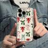 Cute bow pattern phone case, suitable for iPhone 17, 16, 15, Plus, Pro, Max series phones - ideal for giving as a gift
