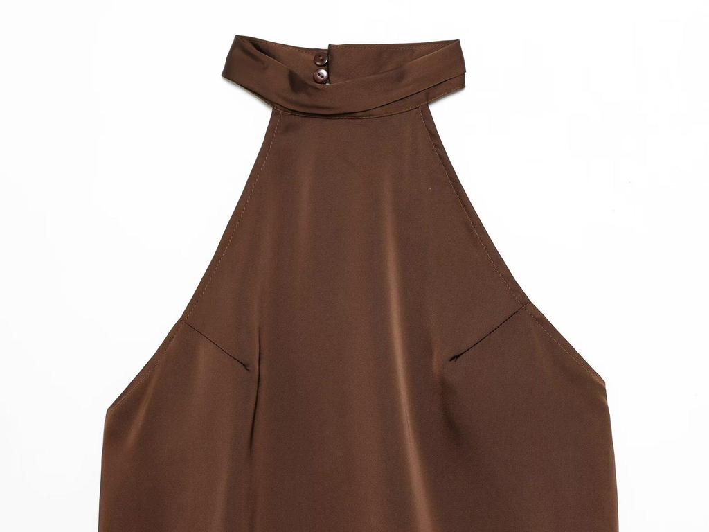 2026 Frühling Europäischer & Amerikanischer Stil Damen Spitze Patchwork Neckholder Top Weste
