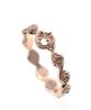 Vivus Crown Rose Rose Gold Silver Ring