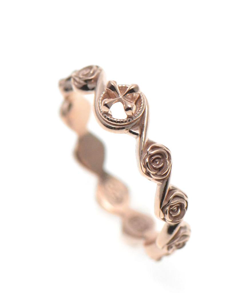 Vivus Crown Rose Rose Gold Silver Ring