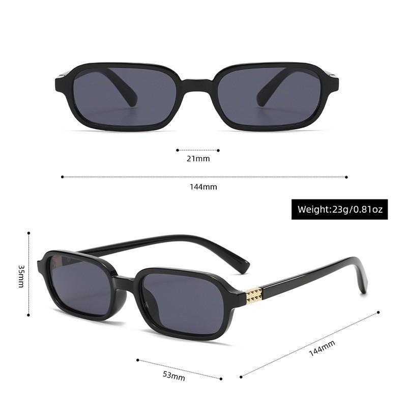 Tiktok Small Square Sunglasses - European & American Fashion, UV Protection, Cross-Border Style.
