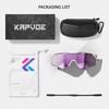 KAPVOE Sports Sunglasses for Men and Carbon Fiber Material Women, K454, (Running, Baseball, Cycling, Golf) (Gold)