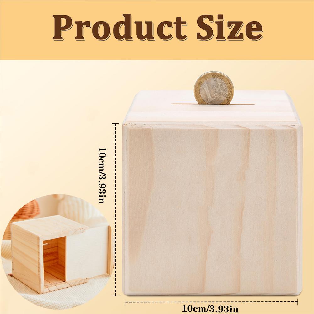 Personalized Wooden Piggy Bank for Kids, Personalized Animal Piggy Bank, Custom Name Gift for Toddler, Unique Birthday Gift