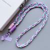 Universal Nylon Braided Phone Lanyard Detachable Colorful Shoulder Strap Anti-lost Neck Hanging Cord Phone Charm Accessories