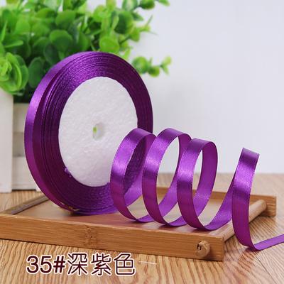 6/10/15/20/25/40/50mm Dark Purple Silk Ribbon Wedding Party Decoration Gift Wrapping Christmas Sewing Fabric Ribbon 22meters/lot