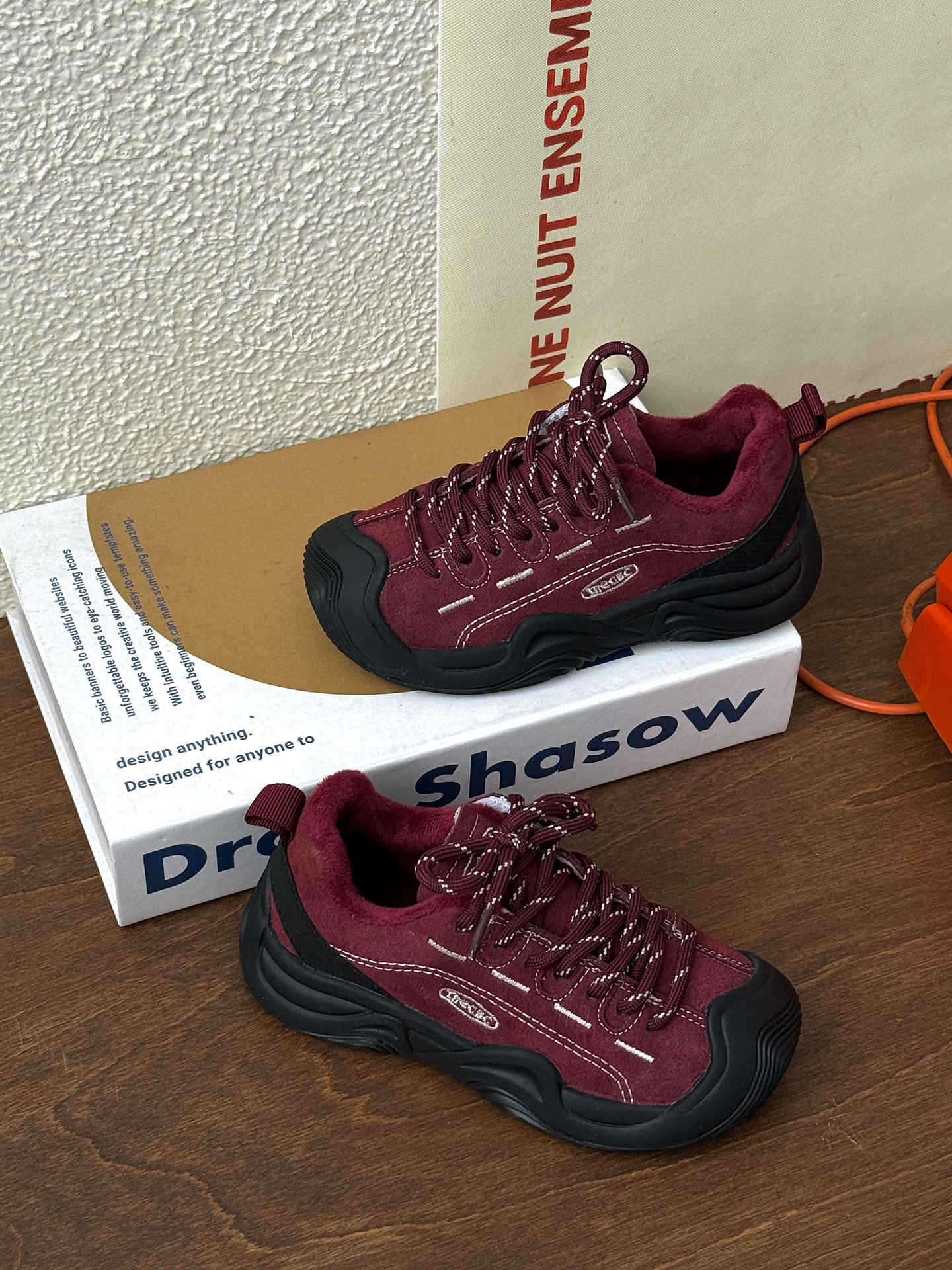 

XSHX Autumn and Winter Mountain Series | Joint Boys and Girls Maillard Amber Wind Non-slip Rubber Outsole Cattle Anti-velvet Skin Magic Sticker 25