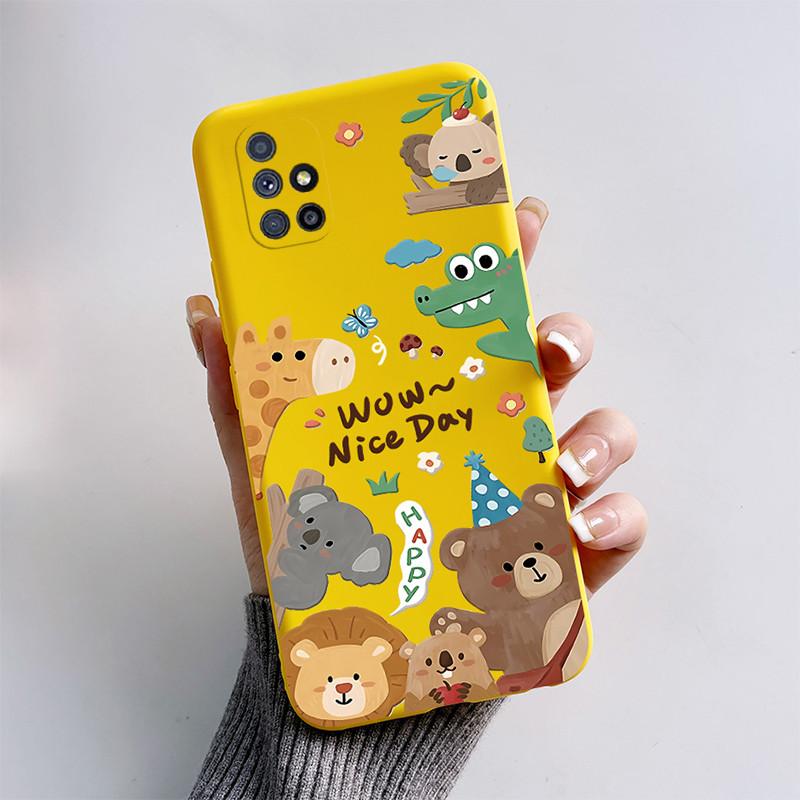 For Samsung Galaxy M51 Case SM-M515F 6.7'' Cute Cartoon Cat Fox Back Cover Soft Silicone Phone Case For Samsung M51 M 51 Fundas