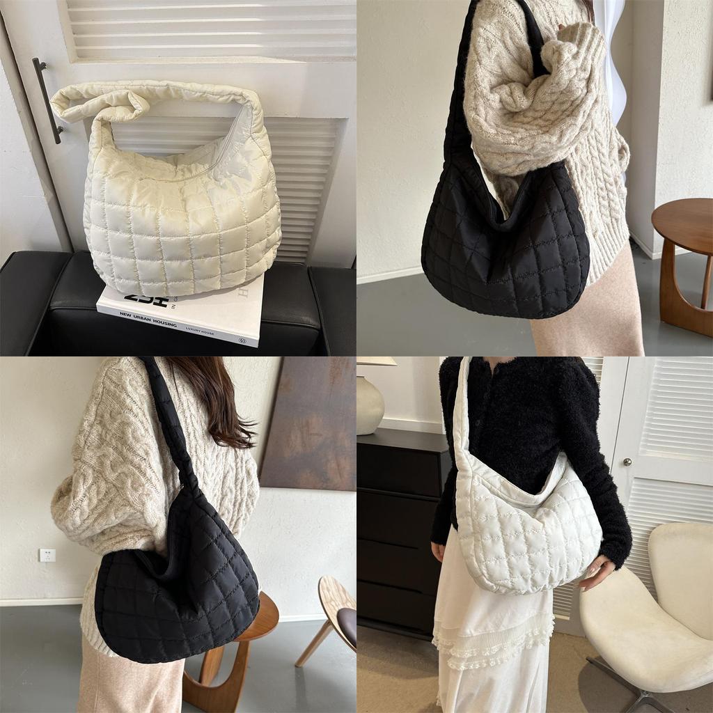 Simple And Stylish Large Capacity Tote Bag For Women 2023 Winter New Korean Version Casual Lightweight Shoulder Bag