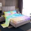 Color Cartoon Unicorn Pattern Bed Hat Four-Piece Bedding Set Bedroom Dormitory Bedding Decoration