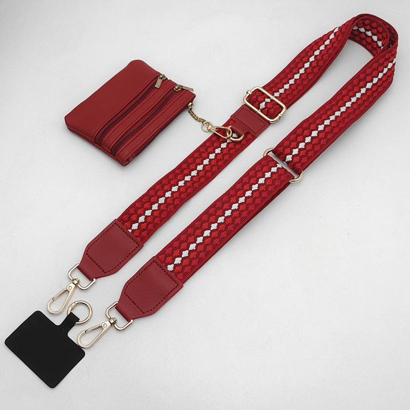 Fashion Polka Dot Mobile Phone Bag Strap Long Shoulder Strap Crossbody Adjustable Neck Bag Women's Bag Replacement Strap