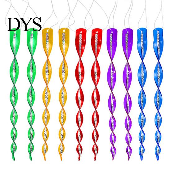 Anti Bird Rod 10Pcs Deterrent 360 Degree Rotation Garden Protection Vibrant Repellent Color Reflective Wind Spiral Tool for Orchard