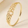 Luxury Hollow Rhinestone Open Cuff Bracelet For Women Elegant Versatile Metal Fashion Jewelry High End Accessory