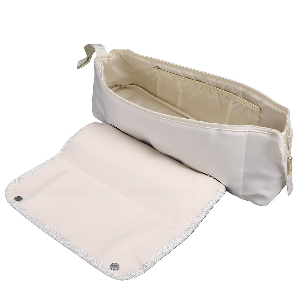 Hair Tools Travel Bag Heat Proof Detachable Heat Resist Mat Hot Hair Tools Organizer Bag for Storage Beige