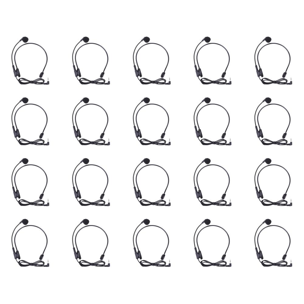 

Кабельная гарнитура, монтируемая на голове, микрофон, гибкая проводная штанга, усилитель