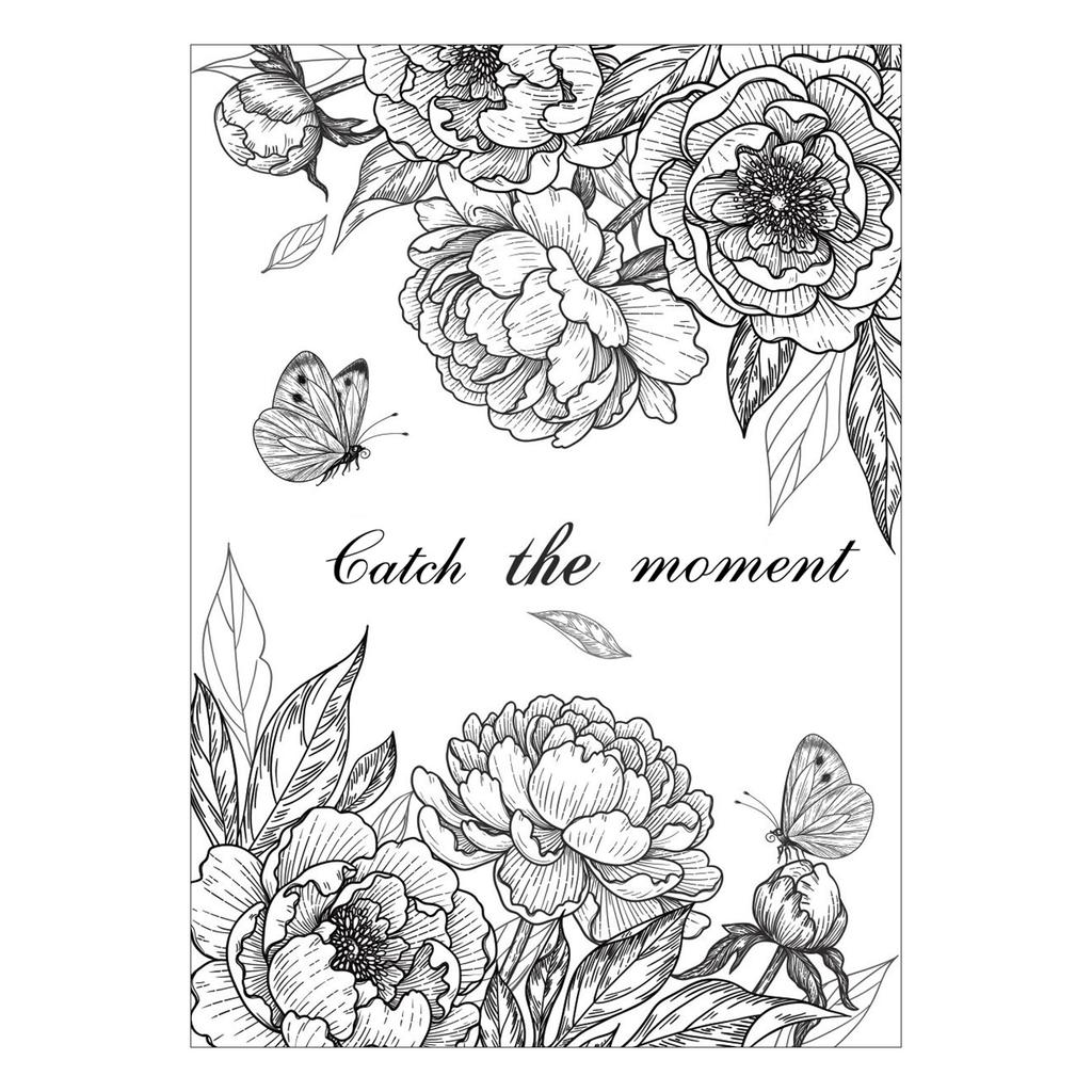 Exquisite Flower Stamper Transparent Silicone Stamps Decorative Stencil for Greeting Card Making Scrapbooking Decoration
