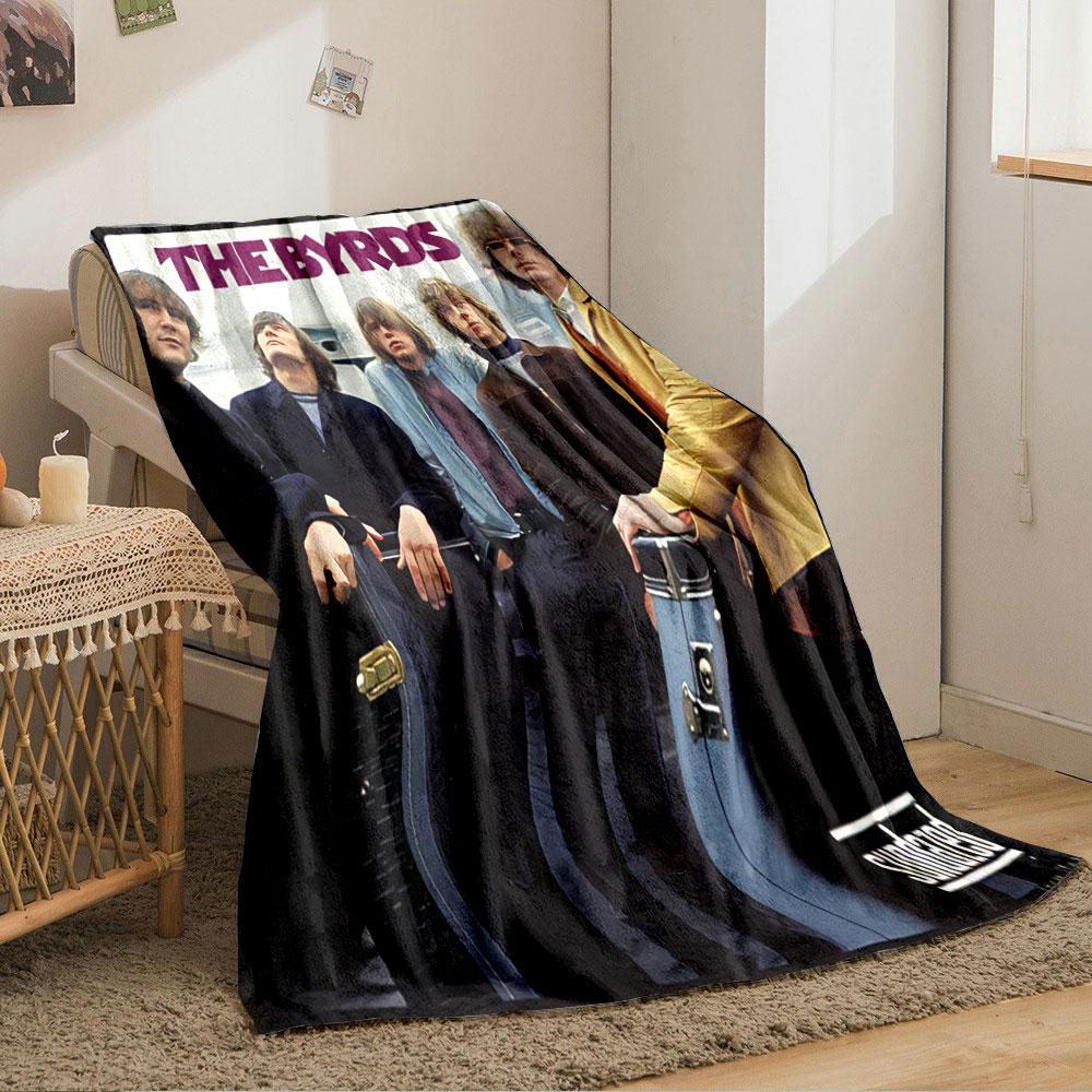 The Byrds Band Album Cover for all seasons blanket lunch break throw gift