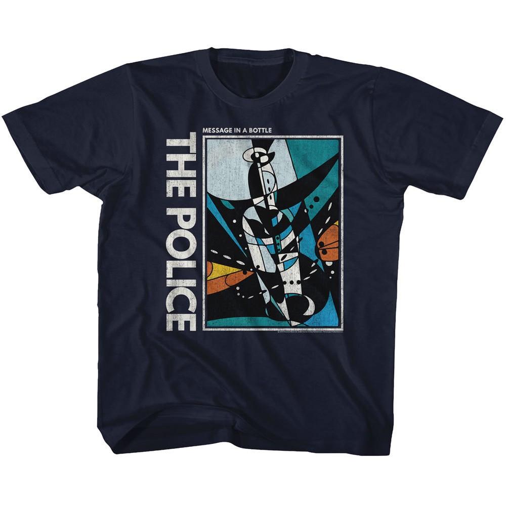 The Police Brittish Rock Band Message In A Bottle Youth T Shirt Rock Music  Unisex T-Shirt M