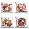 New Baseball Peripheral Printed Pillowcase Home Living Room Sofa Pillowcase Cushion Cover