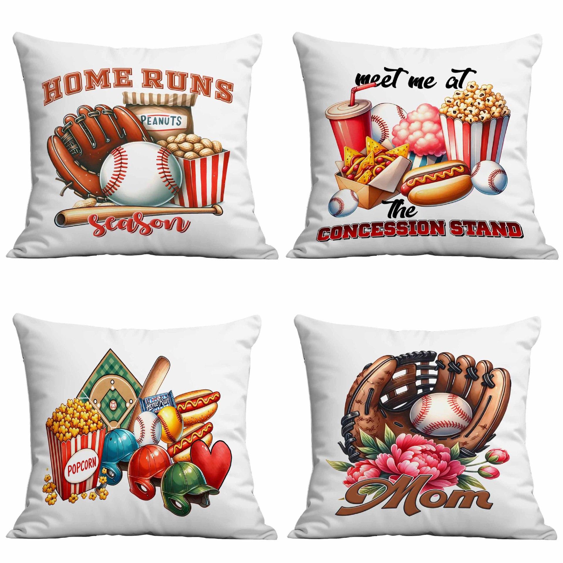 

New Baseball Peripheral Printed Pillowcase Home Living Room Sofa Pillowcase Cushion Cover 45 * 45Cm