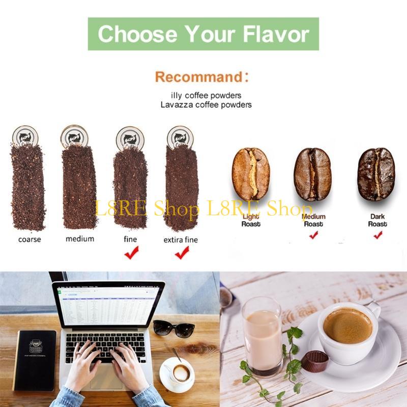 L8RE Stainless Steel Transform Espresso Coffee Tool Capsules Adapter Holder Filter for Espresso Vertuoline GCA1 Machine