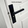 Black Interior Door Handle Lock Set Anti-Theft High Security Easy Install Universal Fit for Kid's Room Guest Room Use