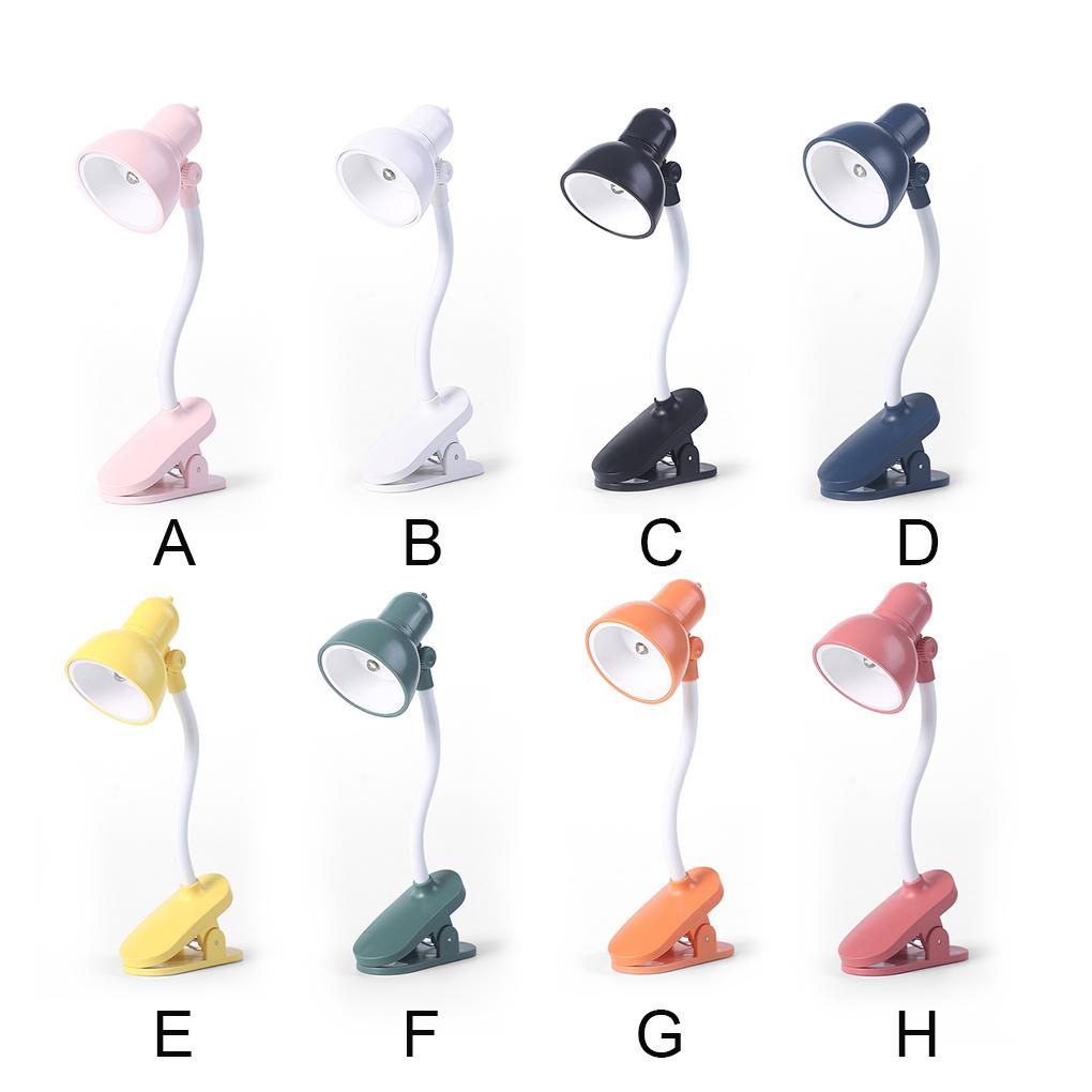 Reading Light Adjustable Clip Desktop Table Lamp Battery Table Lamp Powered Camping Portable Clamp Night Light