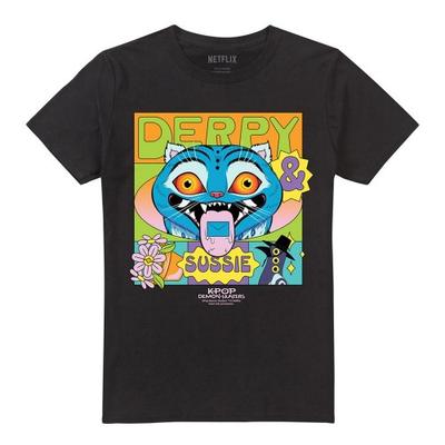 K-Pop Demon Hunters Unisex Adult Derpy & Sussie Festival Poster T-Shirt