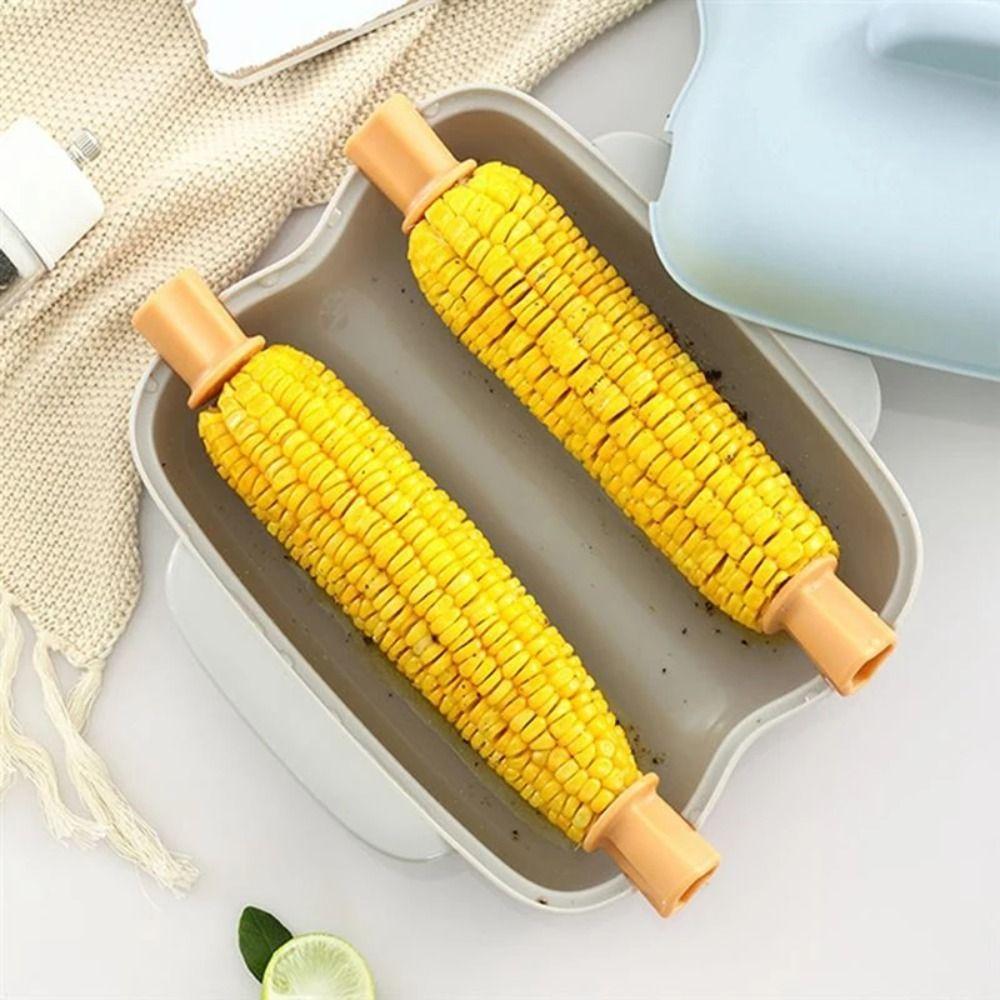 Heat Resistant Microwave Corn Cooker 2 Hole Microwave Oven Steaming Corn Box Kitchen