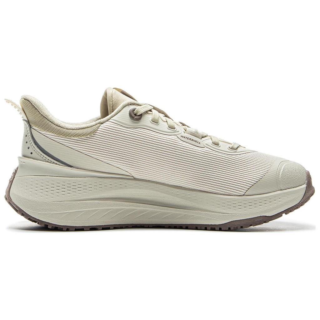 Li Ning SOFT PLUS Cushioning, Wear Resistant Low top Casual Shoes Women's Beige AGLU088-4