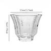 Verdickte hitzebeständige Petal Hammerschlag Glas Teetasse Teetasse Haushalt Einzelbecher Persönliche Tasse Teezeremonie Teeset Tasse