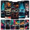 Sports Car JDM Tokyo Drift Case For Oppo Find X6 Pro X5 A54 A53 A52 A9 A15 A95 A17 A16 A76 A74 A57 Reno7 Reno6 Pro Plus 5G Cover