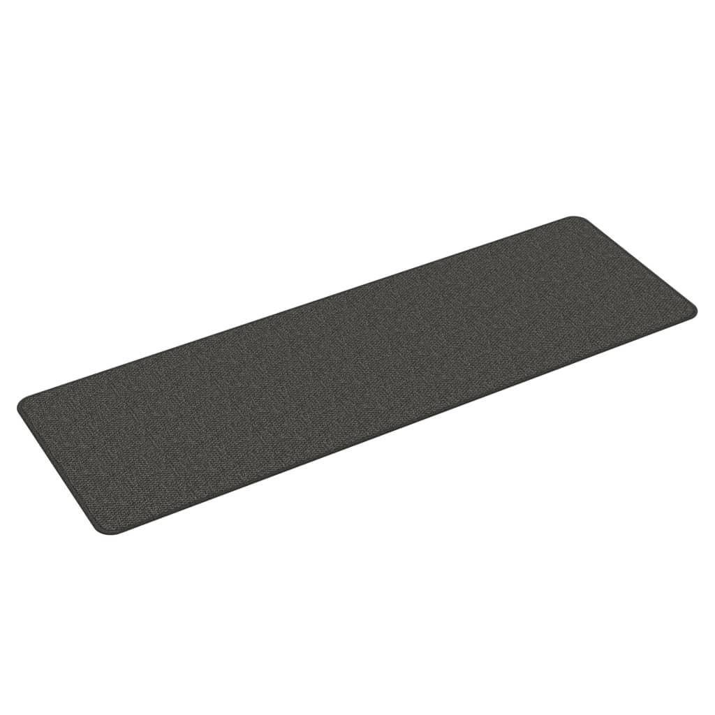 Sisal Look Hall Runner Rug Anthracite 50 X 150 Cm
