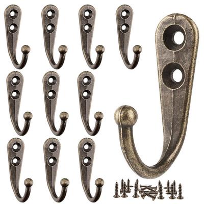 10 stücke Vintage Kleiderhaken W/Schrauben Wandmontage Guss Antik Haken Tür Bademantel Kleidung Handtuch Schlüssel Kleiderbügel Für Badezimmer Küche
