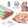 Creioane colorate Roleness Macaron, 50 de culori, pe bază de ulei, Profesionale, pentru copii și adulți, Cărți de colorat, Pastel, Miez moale, Set de materiale de artă, Gumă de șters
