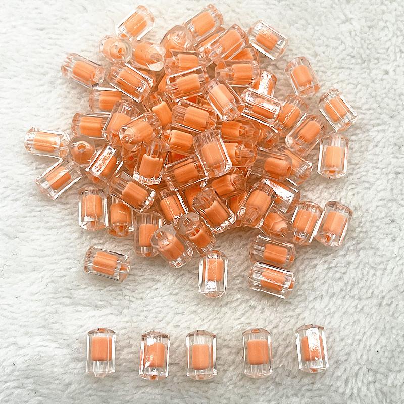 30pcs 12x7mm Matte/Transparency/AB Colour Acrylic Cylinder Beads Loose Spacer Beads for Jewelry Making DIY Bracelets Accessories