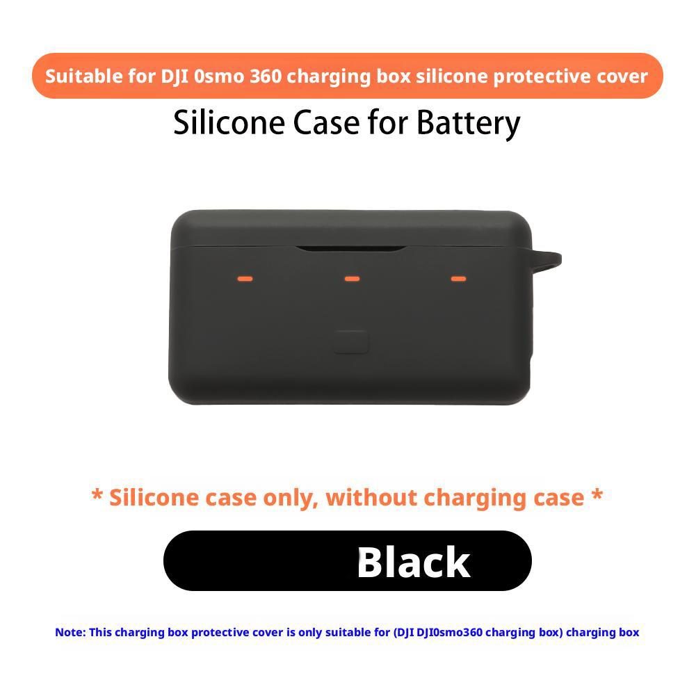 For DJI Osmo 360 Battery Charger Proective Case Soft Silicone Shockproof Protective Shell Storage Accessories