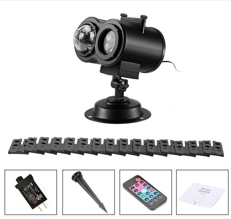 

Светодиодная лампа Праздничное освещение для улицы Рождественский проектор Рождественские светодиодные огни Водонепроницаемый лазерный проектор EU Plug